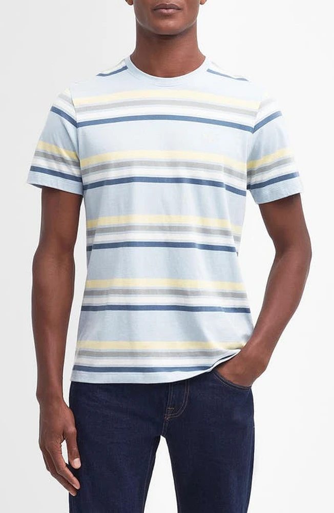 Barbour Hamstead Stripe Cotton T-Shirt Niagara Mist at Nordstrom,