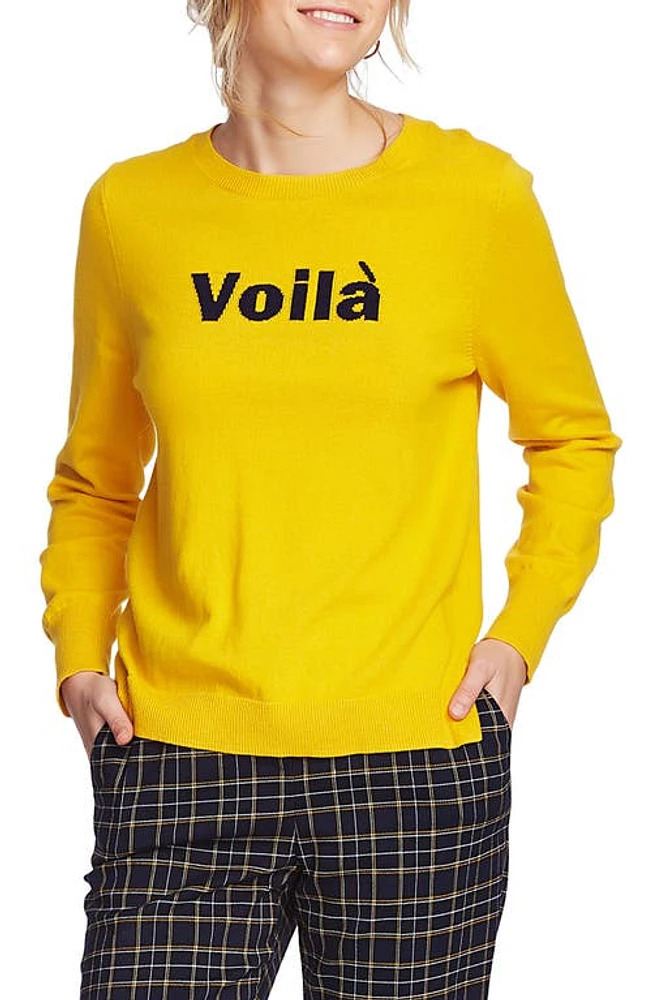 Court & Rowe Fine Gauge Voilà Sweater Bright Gold at Nordstrom,