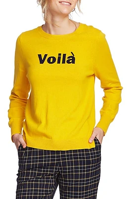 Court & Rowe Fine Gauge Voilà Sweater Bright Gold at Nordstrom,