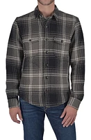 HIROSHI KATO The Anvil Plaid Cotton Shirt Jacket Gray at Nordstrom,