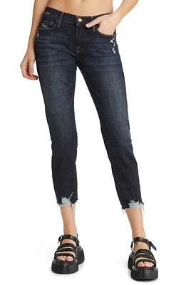 FRAME Le Garcon Chewed Hem Crop Boyfriend Jeans Covant at Nordstrom,