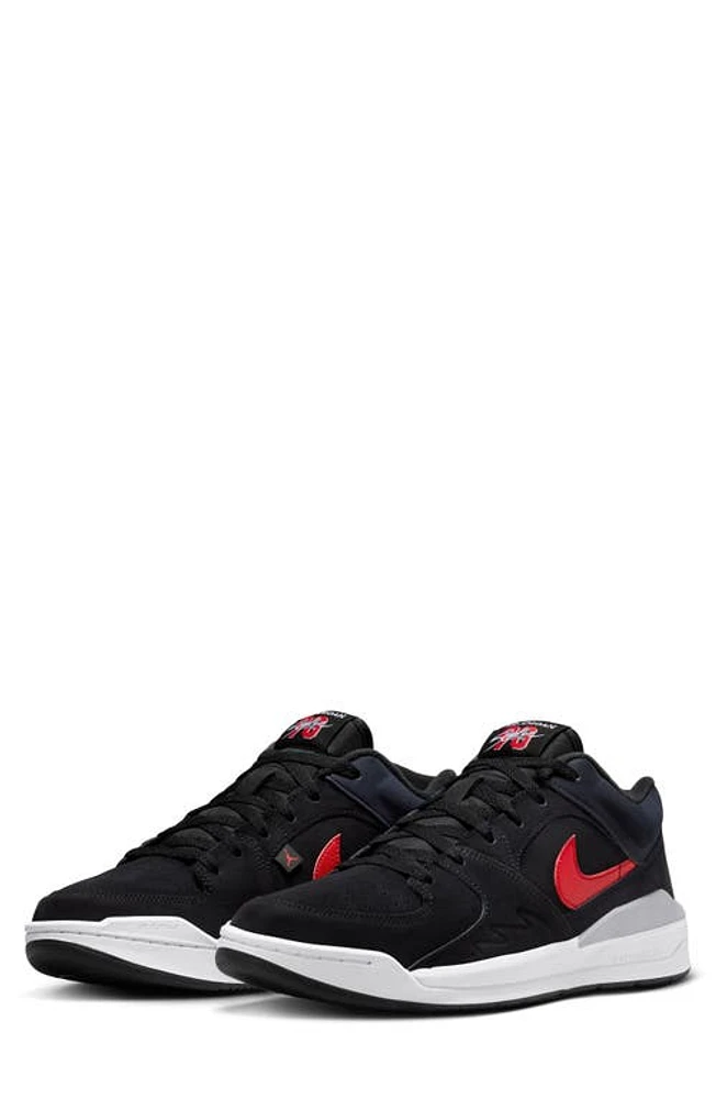 Jordan Stadium 90 Sneaker Black/Fire Red/White/Grey at