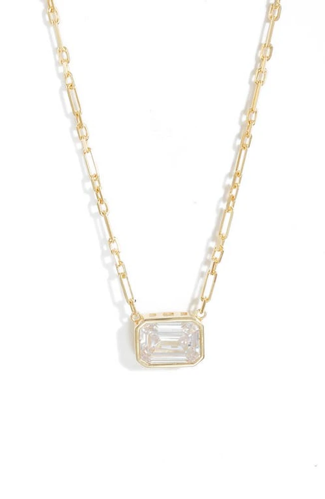 SHYMI Cubic Zirconia Pendant Necklace in Gold at Nordstrom