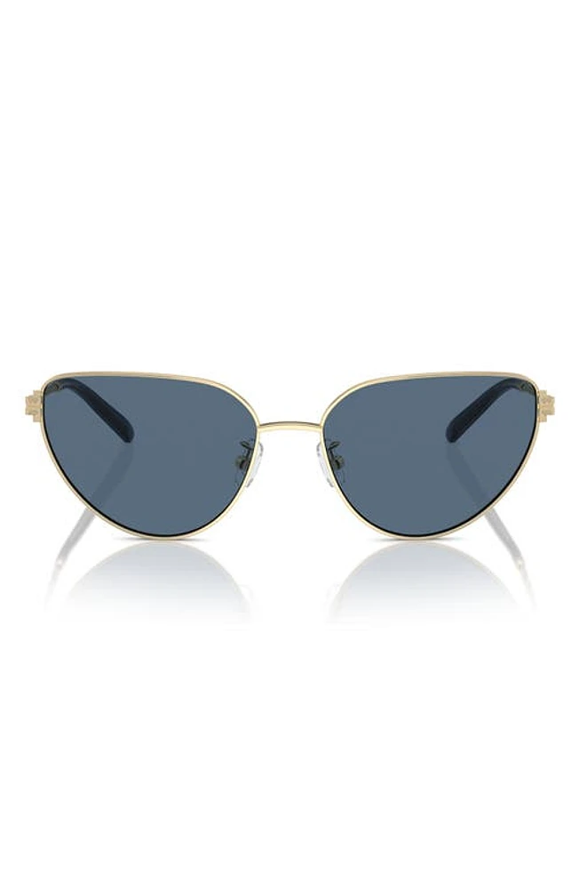 Tory Burch 56mm Cat Eye Sunglasses in Lt Gold at Nordstrom