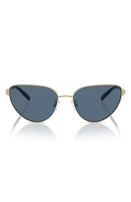 Tory Burch 56mm Cat Eye Sunglasses in Lt Gold at Nordstrom