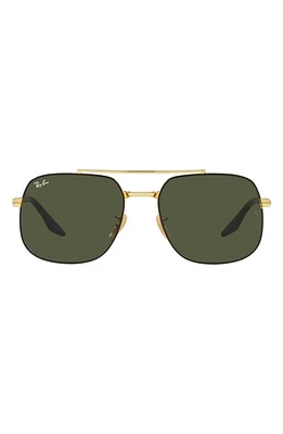 Ray-Ban 56mm Square Sunglasses in Black at Nordstrom