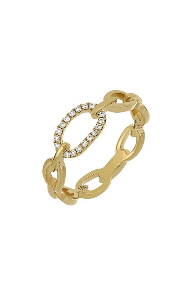 Bony Levy Varda Circle Diamond Link Ring 18K Yellow Gold at Nordstrom,