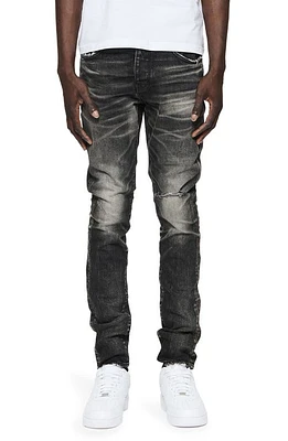 PURPLE BRAND 2-Year Dirty Fade Skinny Jeans Black at Nordstrom,