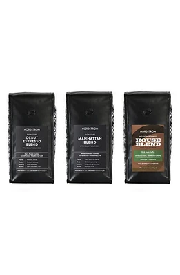 Nordstrom Ethically Sourced Assorted 3-Pack Whole Bean Coffee in Black at Nordstrom