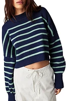 Free People Easy Street Stripe Rib Crop Sweater Combo at Nordstrom,