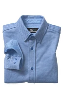 Johnston & Murphy Kids' XC Flex Check Button-Up Shirt Blue at