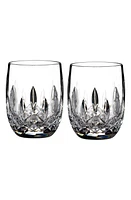 Waterford Lismore Connoisseur Set of 2 Lead Crystal Rounded Tumblers in Clear at Nordstrom