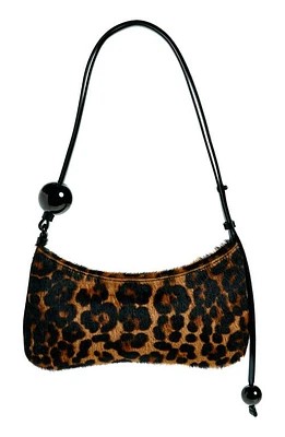 Jacquemus Le Bisou Pearle Leopard Print Genuine Calf Hair Shoulder Bag in Print Leopard Brown 8Bq at Nordstrom