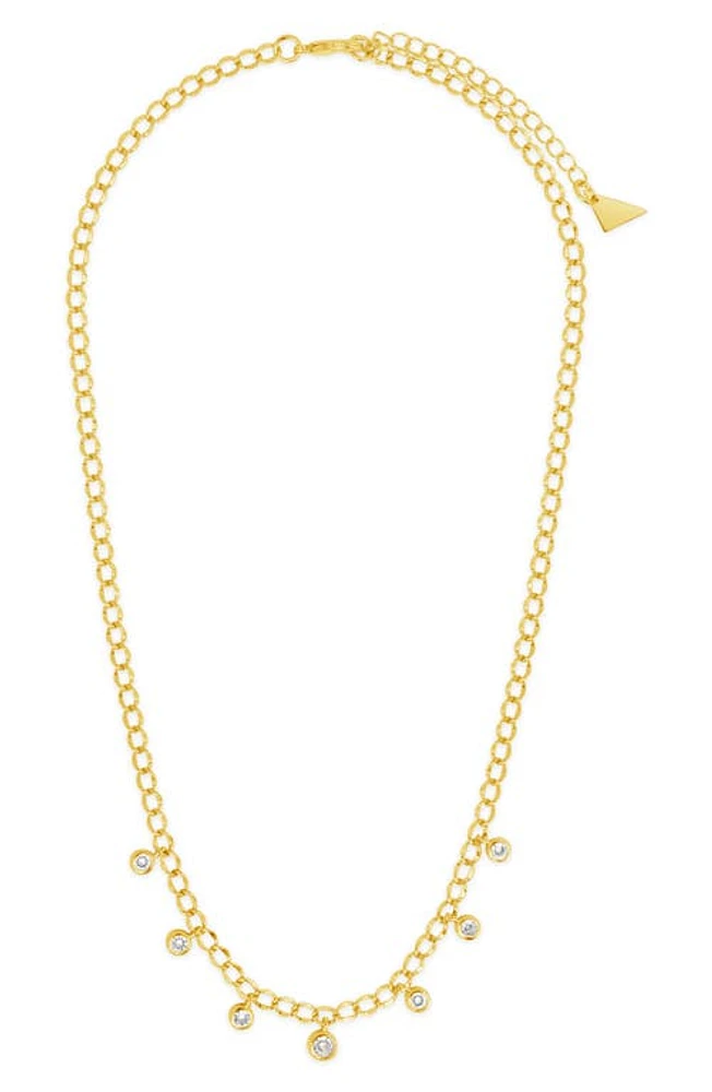 Sterling Forever Sydney Station Necklace in Gold at Nordstrom