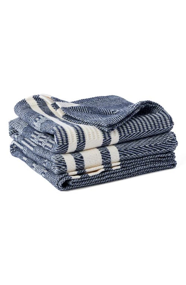 Coyuchi Cirrus Organic Cotton Throw Blanket in Midnight at Nordstrom