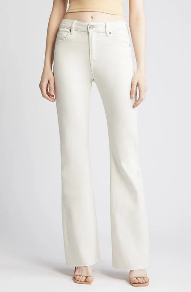 HIDDEN Jeans Sea Salt Clean Cut High Waist Flare White at Nordstrom,