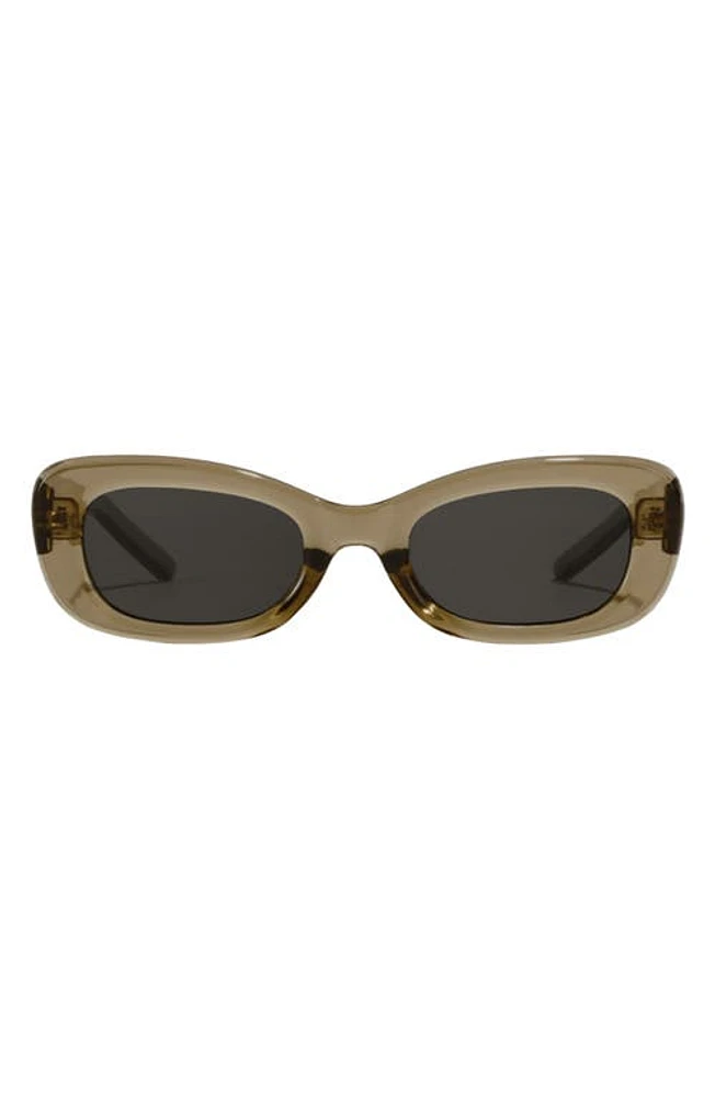 Fifth & Ninth Anya 51mm Rectangle Polarized Sunglasses in Olive Green at Nordstrom