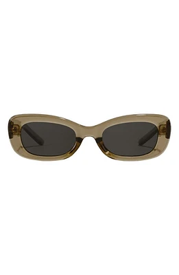 Fifth & Ninth Anya 51mm Rectangle Polarized Sunglasses in Olive Green at Nordstrom