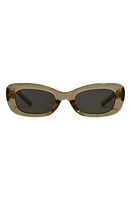 Fifth & Ninth Anya 51mm Rectangle Polarized Sunglasses in Olive Green at Nordstrom