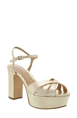 Schutz Keefa Platform Sandal Platina at Nordstrom,