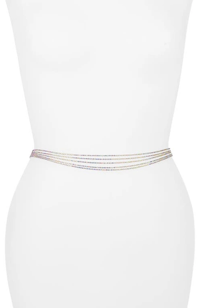 VIDAKUSH Mini Diamante Belly Chain Silver at Nordstrom,