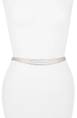 VIDAKUSH Mini Diamante Belly Chain Silver at Nordstrom,