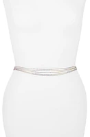 VIDAKUSH Mini Diamante Belly Chain Silver at Nordstrom,