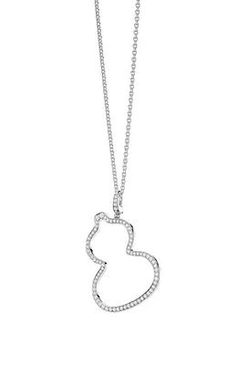 Qeelin Medium Wulu Diamond Pendant Necklace in White Gold at Nordstrom