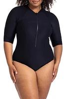 Artesands Sunsafe One-Piece Swimsuit Black at Nordstrom,