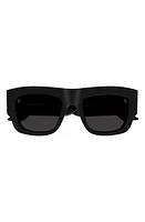 Alexander McQueen 53mm Square Sunglasses in Black at Nordstrom