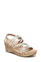 LifeStride Discover Wedge Sandal Platino at Nordstrom,