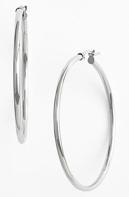 Bony Levy 14K Gold Hoop Earrings in White Gold at Nordstrom