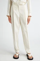 PARTOW Bacall Cotton Stretch Twill Pants Ecru at Nordstrom,