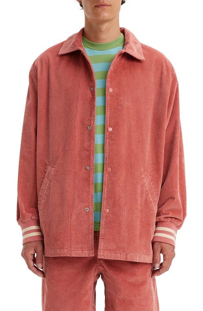 levi's Skate Coach's Corduroy Shacket Dusty Cedar at Nordstrom,