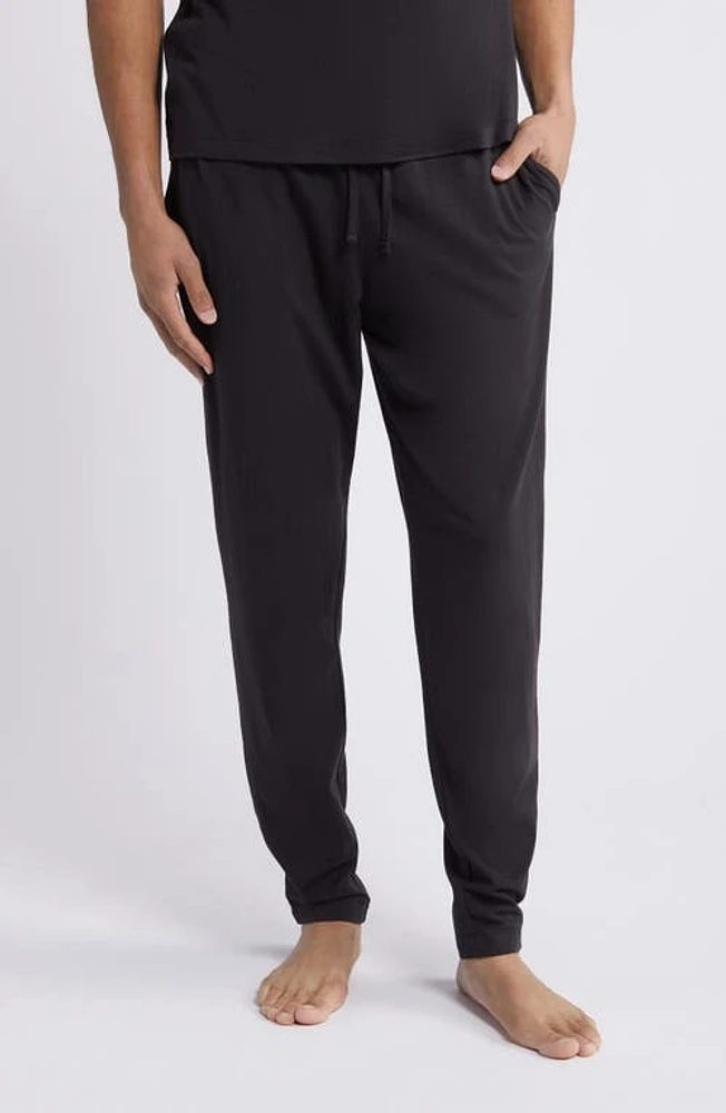 Lunya Slumberknit Lounge Pants Immersed Black at Nordstrom,