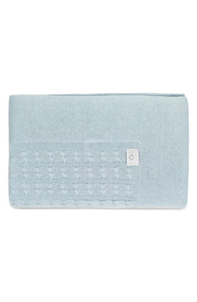 RIAN TRICOT Cable Knit Crib Blanket in Light at Nordstrom