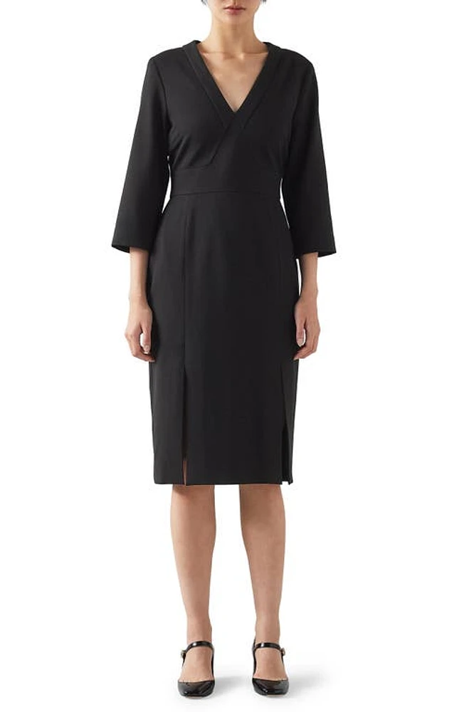 LK Bennett Sky Sheath Dress Black at Nordstrom, Us