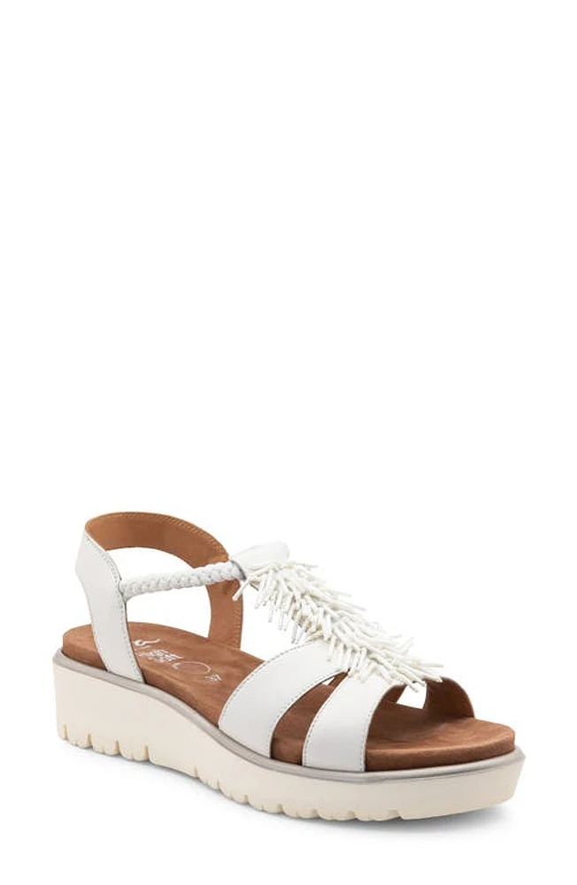 ara Bristol Platform Sandal Cream Calf at Nordstrom,