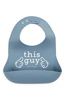 Bella Tunno This Guy Silicone Wonder Bib in Blue at Nordstrom