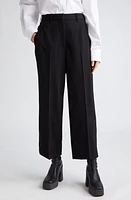 Stella McCartney Crop Straight Leg Wool Trousers - at Nordstrom, Us