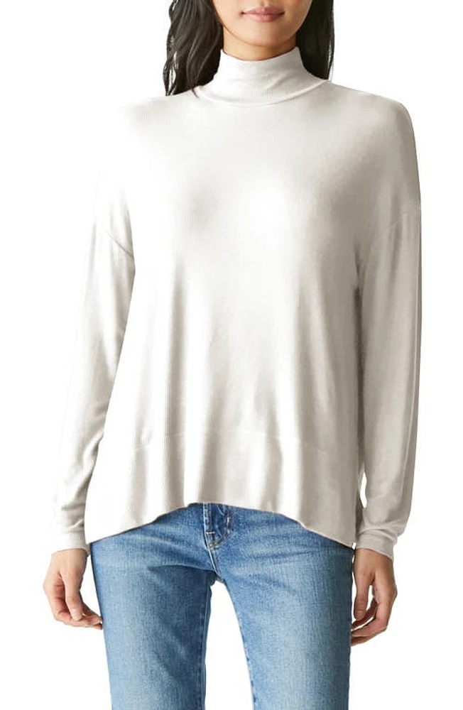 Michael Stars Ryan Mock Neck Top in Chalk at Nordstrom