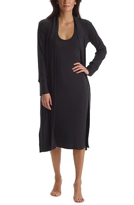 Commando Luxury Rib Cardigan Black at Nordstrom,