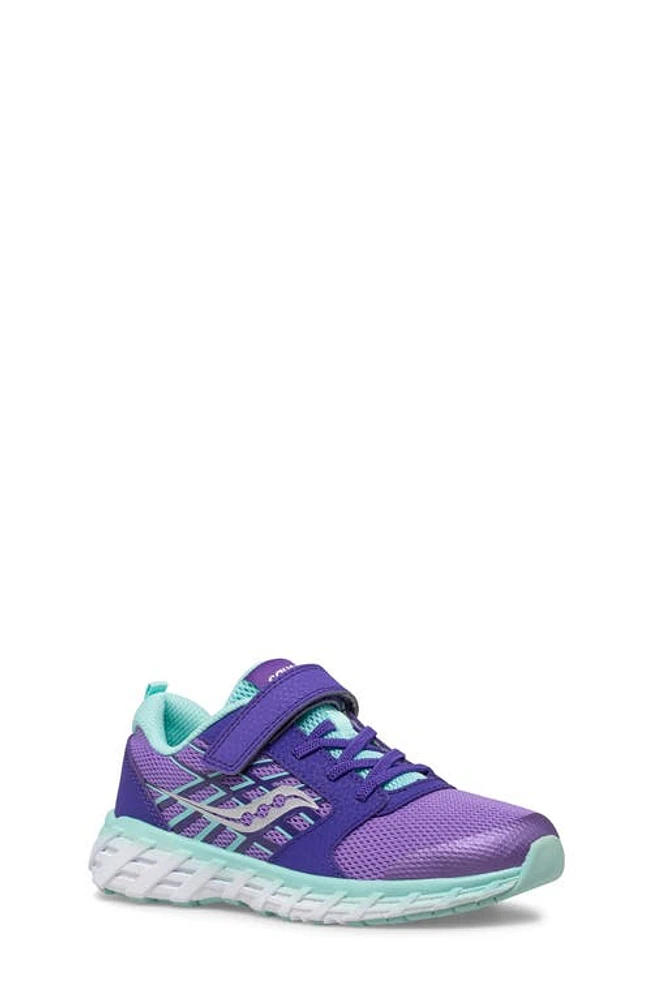 Saucony Kids' Wind A/C 2.0 Sneaker Purple/Turquoise at Nordstrom,