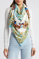 Tasha Bow Cart Scarf in Ivy/Blue at Nordstrom