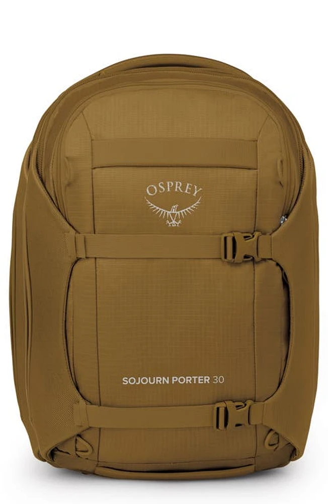 Osprey Sojourn Porter 30-Liter Recycled Nylon Travel Pack in Brindle Brown at Nordstrom