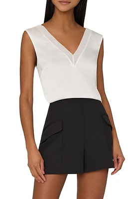 Milly Avianna Sleeveless Satin Top at Nordstrom,