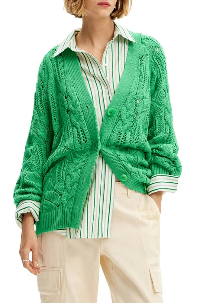 Desigual Janis Cardigan Green at Nordstrom,