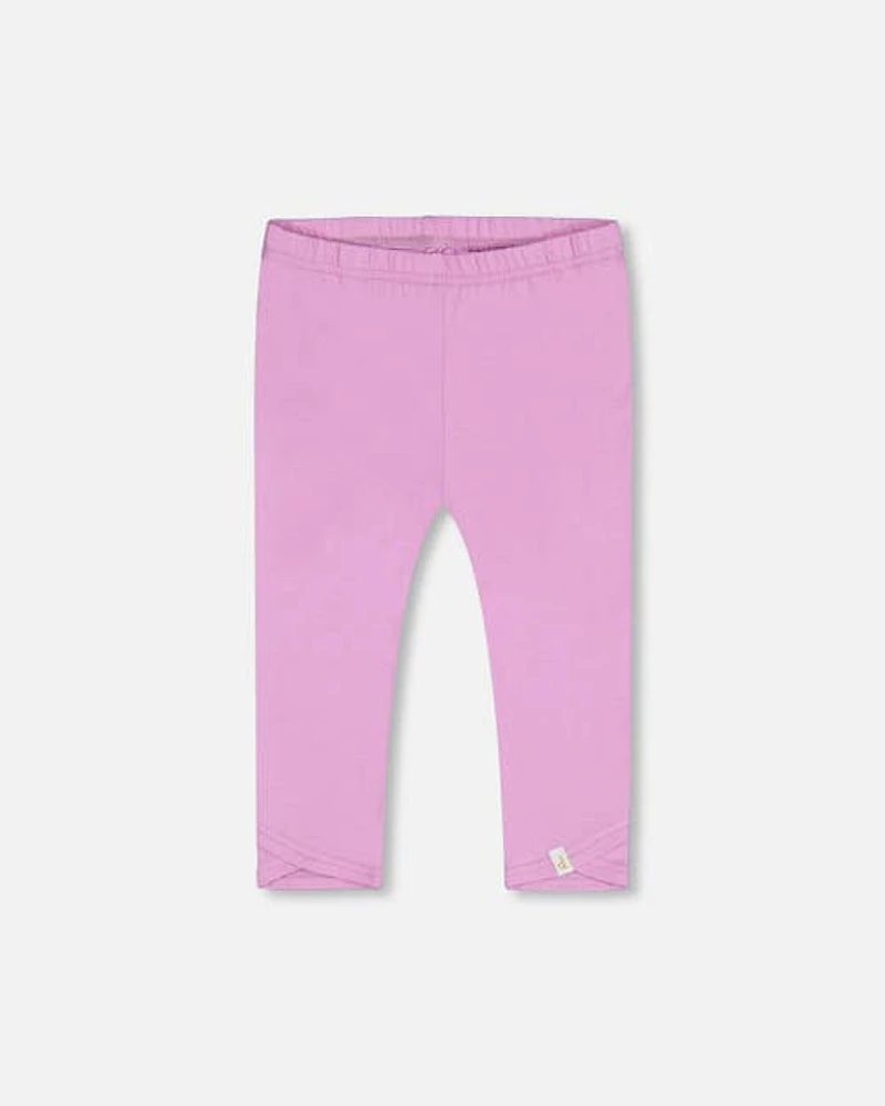 Deux Par Deux Girl's Organic Cotton Capri Legging Lavender at Nordstrom