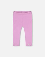 Deux Par Deux Girl's Organic Cotton Capri Legging Lavender at Nordstrom