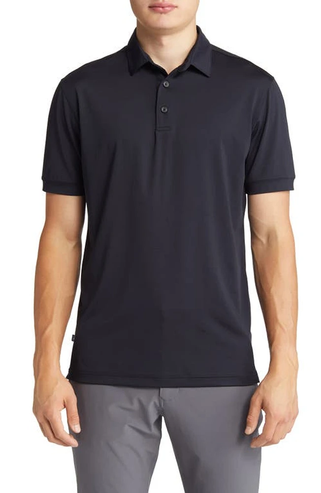 Mizzen+Main Men's Versa Solid Performance Golf Polo Black at Nordstrom,